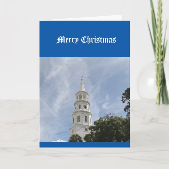 Christmas Card, Religious, Christian, Church Holiday Card (Front)