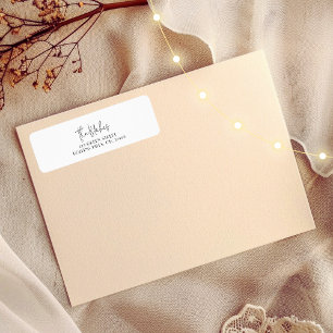 Christmas Card Return Address Labels White