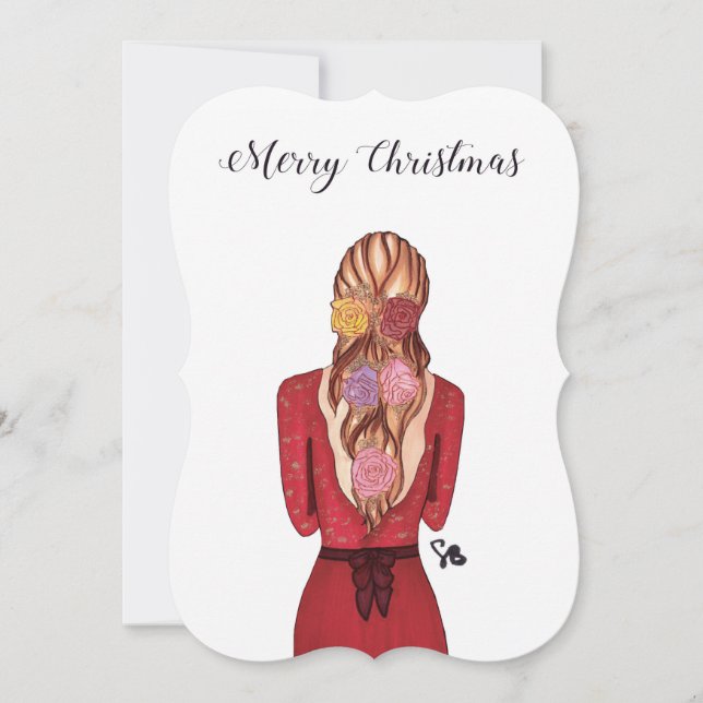 Christmas Card - Roses (Front)