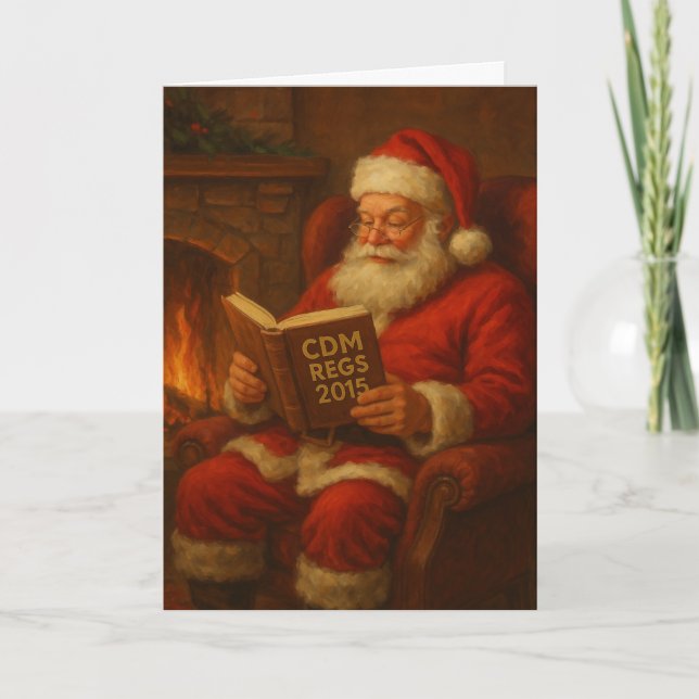 Christmas card - Santa & CDM Regs 2015' builder (Front)