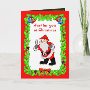 , Christmas card Santa Sherlock