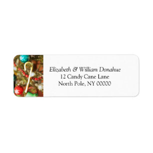 Christmas Card Self Addressed Label