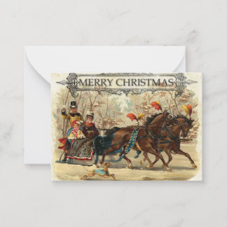 Christmas Card - Sleigh