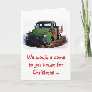 Christmas Card-Snazzy New Pickup Holiday Card