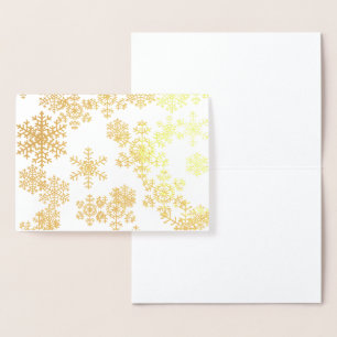Christmas Card-Snowflakes Foil Card