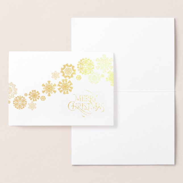 Christmas Card-Snowflakes Foil Card (Display)