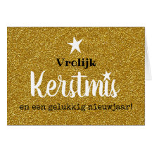 Christmas card sparkle and glamor gold ASTRE