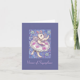 Christmas card sugarplum fairy