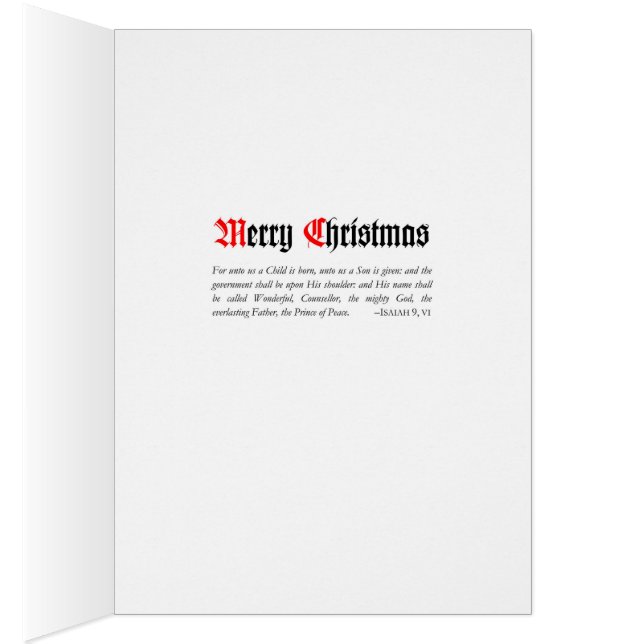 Christmas Card: The Holy Family - New for 2018 (Inside (Right))