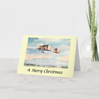 Christmas Card - The Voisin Biplane