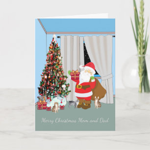 Christmas Card to Mum, Dad, from Cats