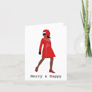 Christmas Card Vintage African American