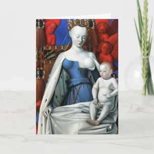 Christmas Card: Virgin & Child with Angels Holiday Card