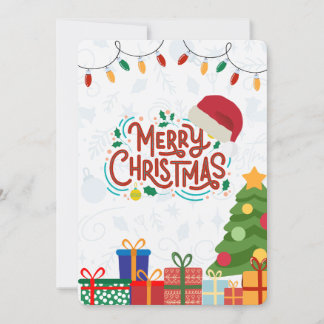 Christmas Card White Double Sided