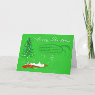 Christmas Card - White German Shepherd