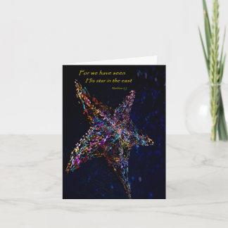 Christmas Card with abstract star