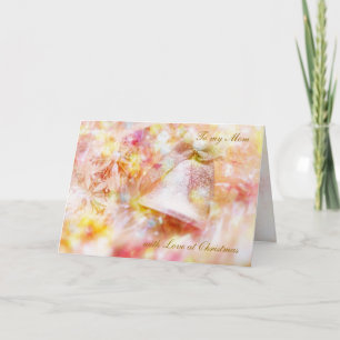 Christmas card with bell for Mum