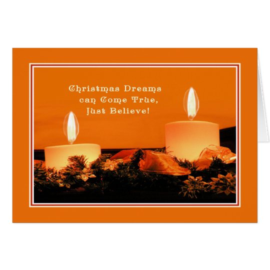 Christmas Card with Candles