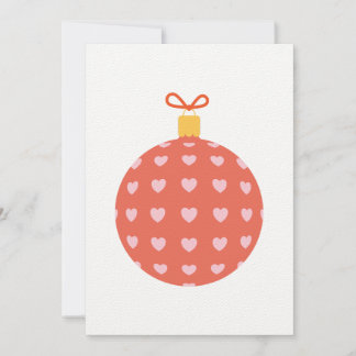 Christmas card with Christmas Ornament