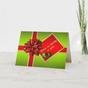 Christmas Card with Family Photo Insert