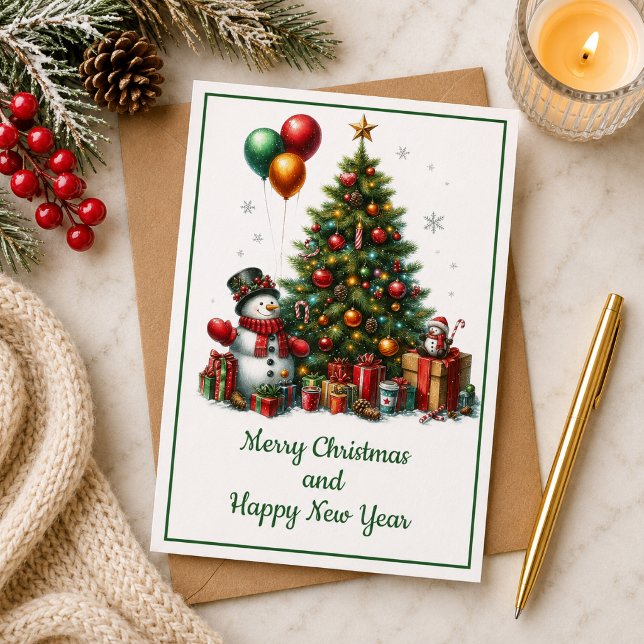 Christmas card with image of Christmas tree (Creator Uploaded)