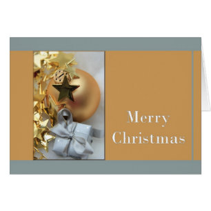 Christmas Card with ornaments