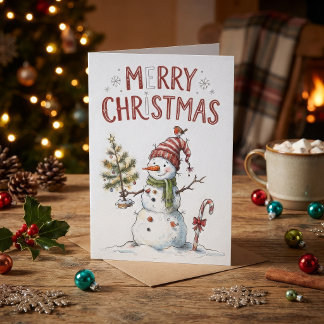 Christmas card with personalized message