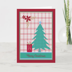 Christmas Card with Polka Dot Tree & Present