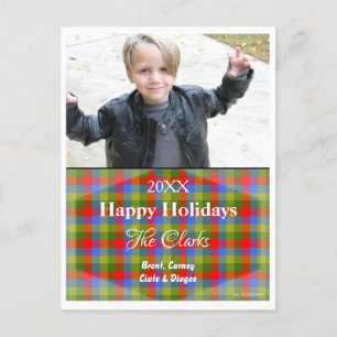 Christmas Card with Tartan Postcard - HAMbWG