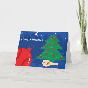 Christmas Card with tennis design