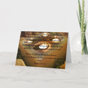 Christmas Card with the Christmas bible verse