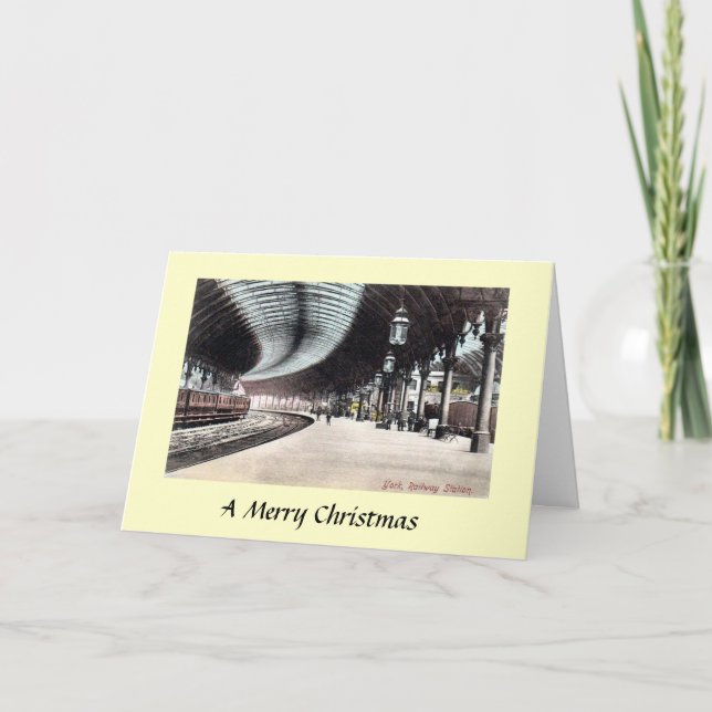 Christmas Card - York Railway Station (Front)