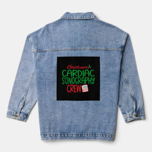 Christmas cardiac sonographer  denim jacket