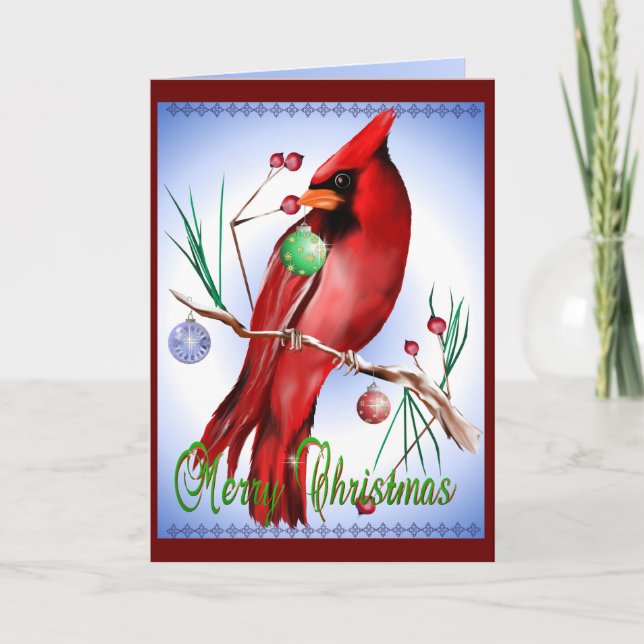 Christmas Cardinal Card (Front)