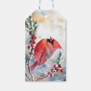Christmas Cardinal Gift Tags