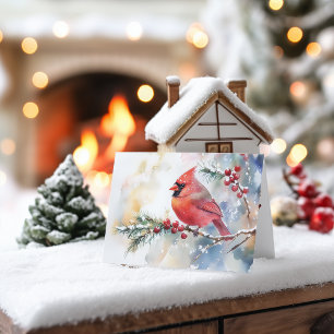 Christmas Cardinal Holiday Card