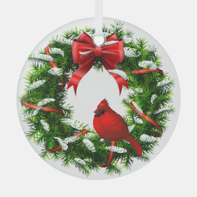 Christmas Cardinal Ornament (Front)