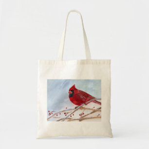 Christmas Cardinal Tote Bag