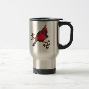 Christmas Cardinal Travel Mug