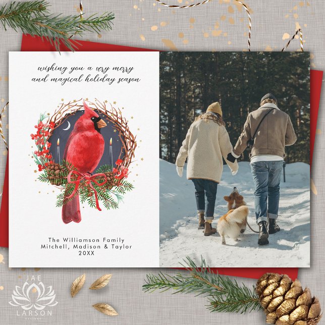 Christmas Cardinal Yule Solstice Holiday Photo (Creator Uploaded)