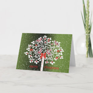 Christmas Cardinals Greeting Card