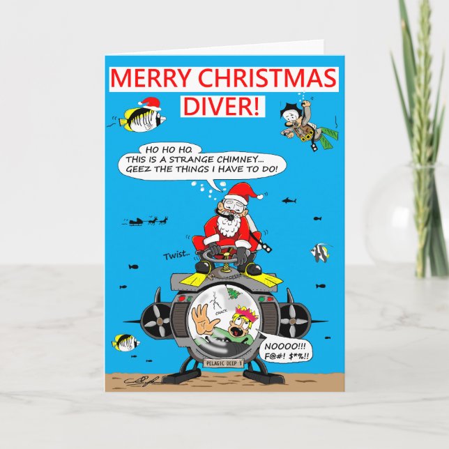 Christmas cards for divers! (Front)