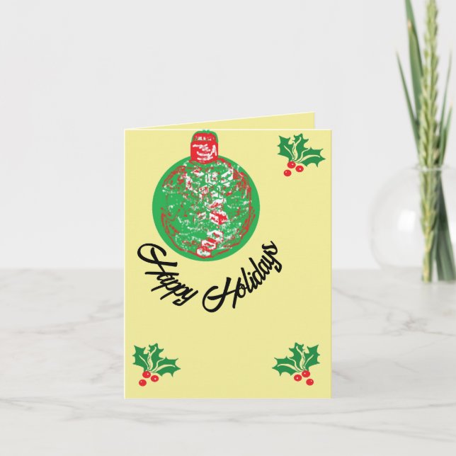 Christmas Cards : Happy Holiday's (Front)