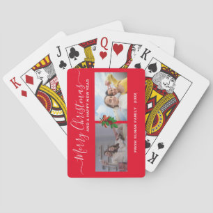 Christmas Cards   Personalised Photo Playing Cards