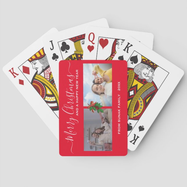 Christmas Cards | Personalised Photo Playing Cards (Back)