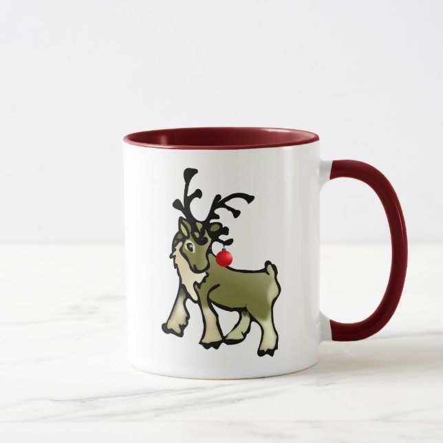 Christmas Caribou Mug (Right)