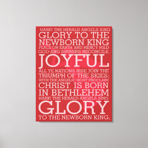 Christmas Carol Canvas Hark the Herald