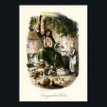 Christmas Carol - Ghost of Christmas Present Poster<br><div class="desc">Vintage engraving of a scene from Charles Dickens A Christmas Carol - Ghost of Christmas Present.</div>