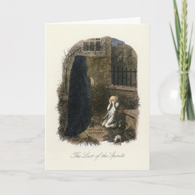 Christmas Carol - Ghost of Christmas Yet to Come Holiday Card (Front)