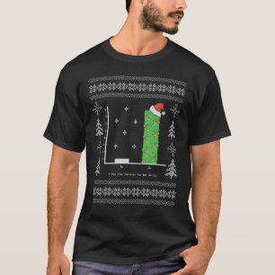 Christmas Carol Math Bar Graph Ugly Christmas 1 T-Shirt